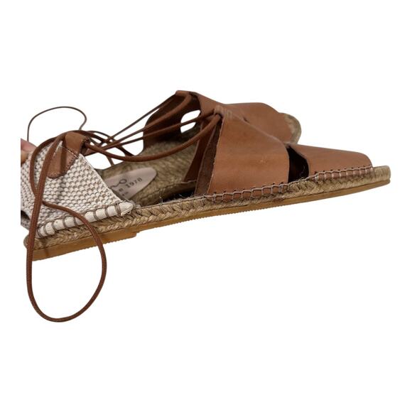Gaimo, Cammel Leather Espadrille Sandals NEW , Sz 40 - Picture 10 of 12
